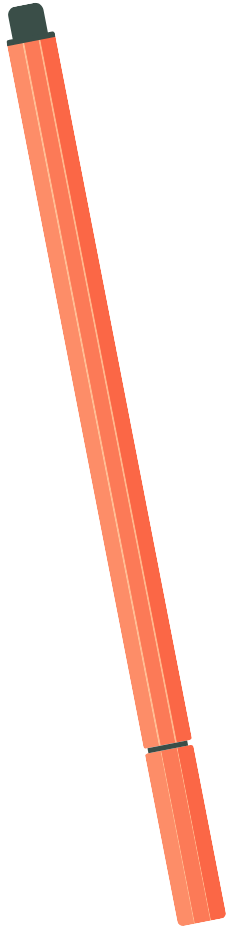 orange pencil